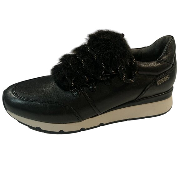 Pikolinos Black Leather Shoes Sneakers Lace-Up Size 37 (6.5-7) - Picture 4 of 11